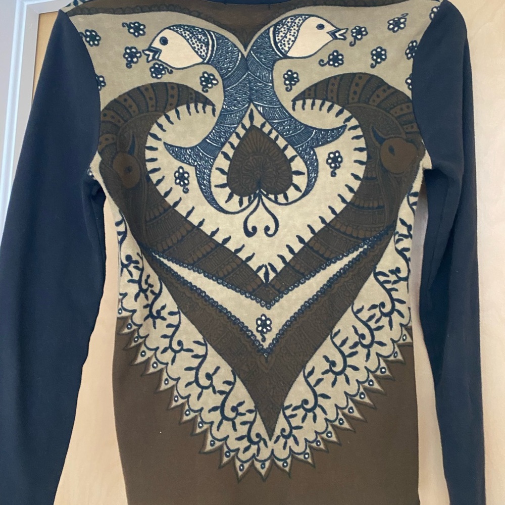 Vintage Noun Paris zip up top - Picture 3 of 6
